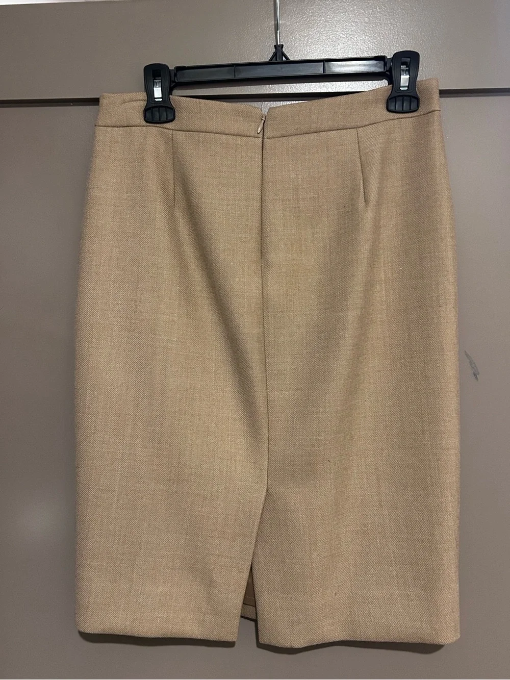 J.Crew No. 2 Pencil skirt 100% wool tan